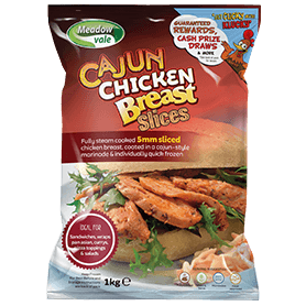Meadowvale Sliced Chicken Cajun (5mm)