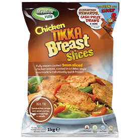 Meadowvale Sliced Chicken Tikka (5mm)