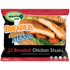 Meadowvale Breaded Chicken Steaks (85g)