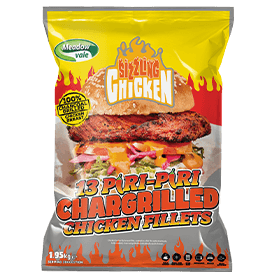 Sizzling Piri Piri Chargrilled Chicken Fillets (150g)